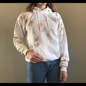 Tie dye sweatshirt-premium patched hoodie